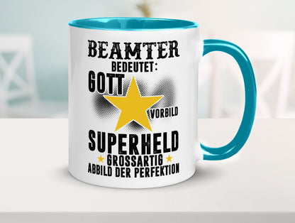 Bedeutung von Beamter | Verbeamtung öffentlicher Dienst Humor Geschenkidee Tasse