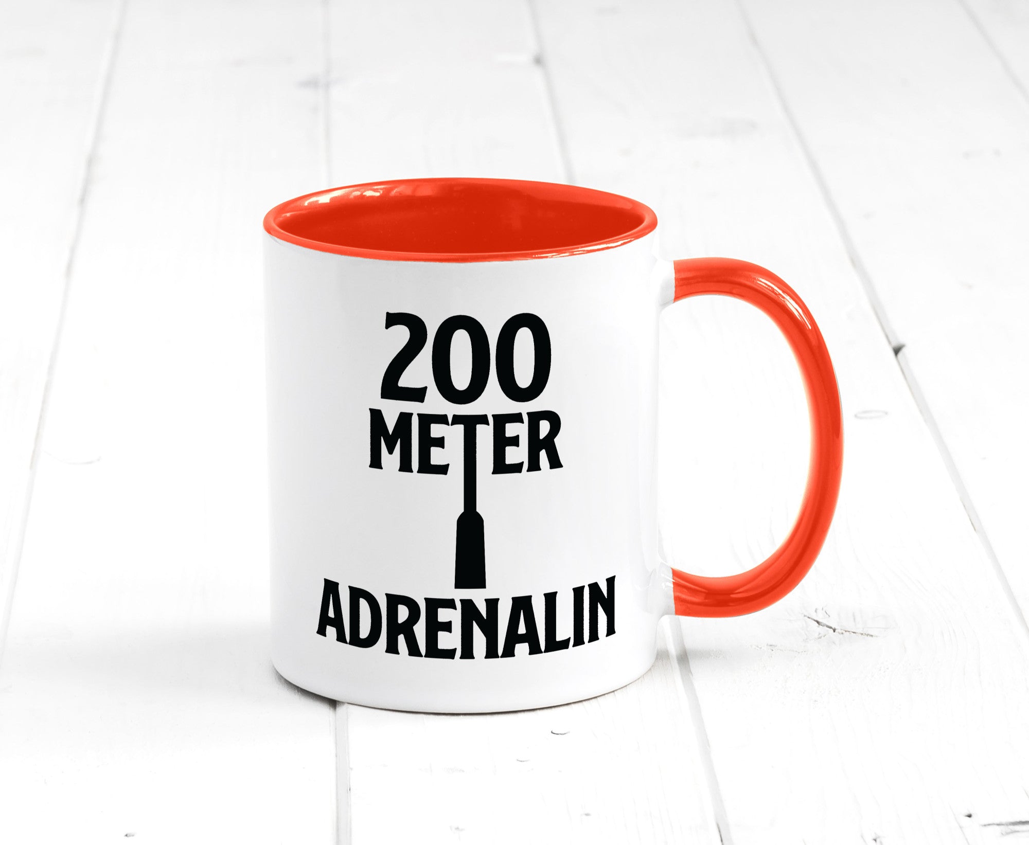 200 Meter Adrenalin v2 lustig Humor Geschenkidee Geschenk Tasse