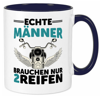 Echte Männer | Motorrad Tasse Motorradfahrer Biker lustiger Spruch Geschenk