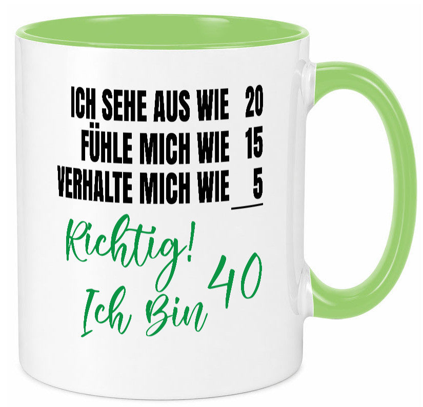Ich bin Jung | 40 Geburtstag Verhalte mich wie ein Kind Geschenk Geschenkidee