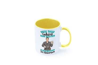 Im Universum: Fliesenleger | Fliesenlegen Bau Geschenk Humor Geschenkidee