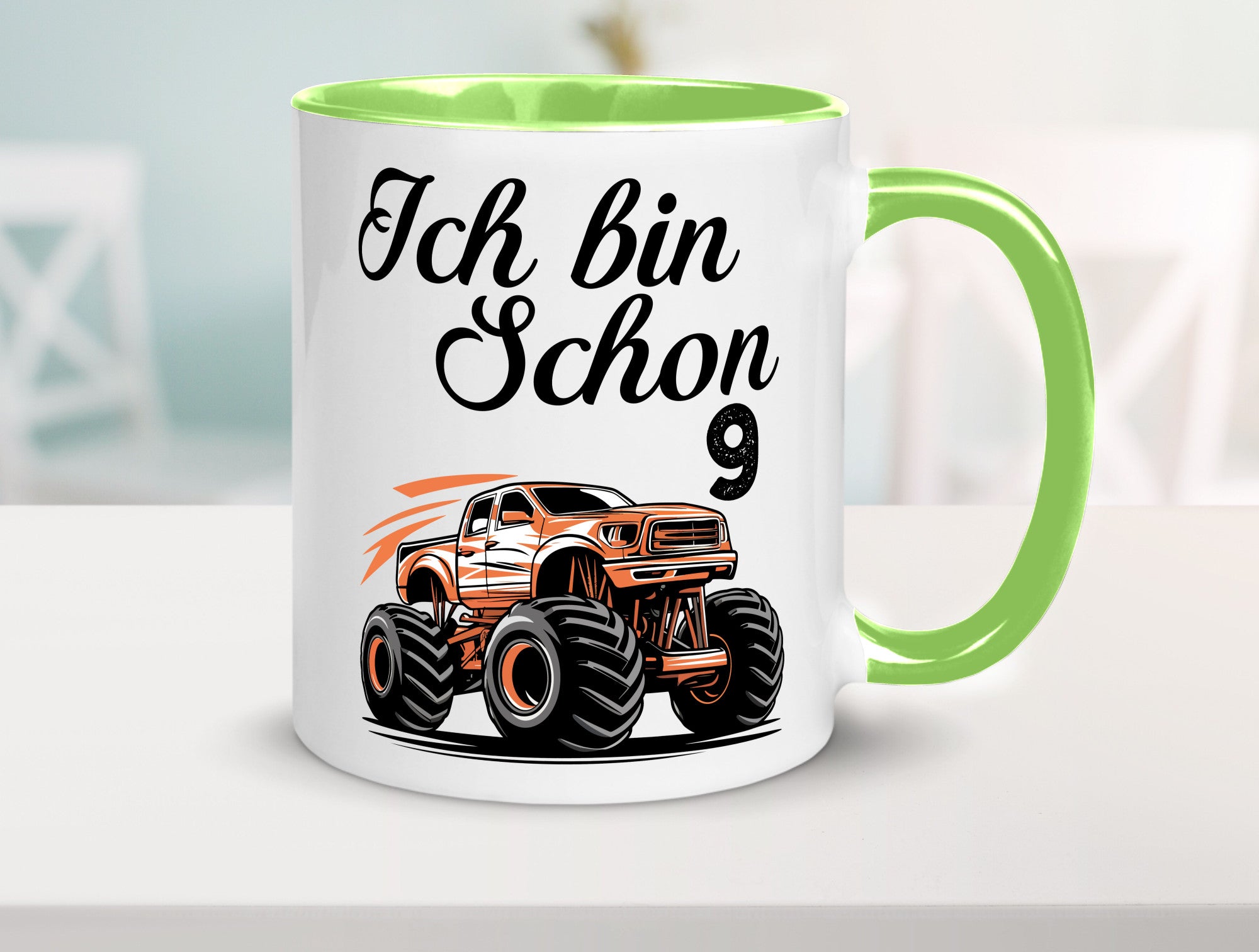 9. Geburtstag | Monster truck 9 Jahre lustiger Spruch Geschenk Geschenkidee
