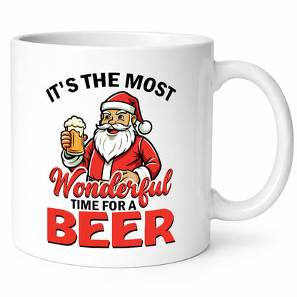Its a wonderfull time for Beer | Ugly Christmas Bier v2 Humor Geschenkidee Tasse