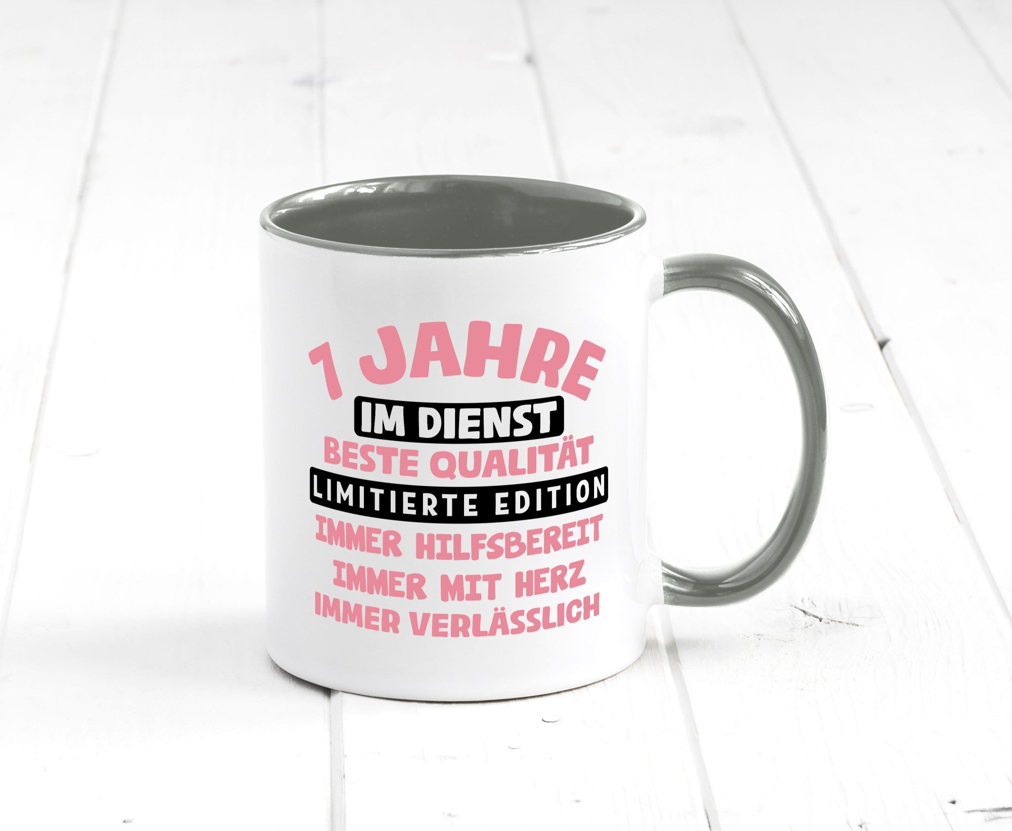 7 Jahre im Dienst | Jubiläum Arbeit v11 lustiger Spruch Geschenk Kollegen Büro