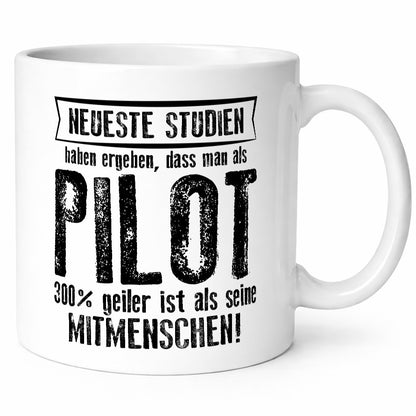 Neuste Studien: Pilot | Flugzeug Piloten Humor Geschenkidee Tasse