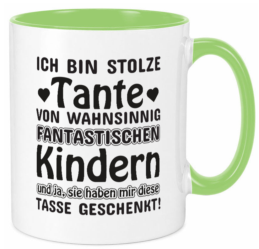 Stolze Tante | Spruch Tasse lustig Neffe Nichte lustiger Geschenk Humor