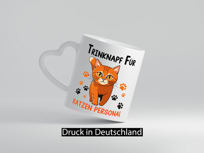 Katzen Personal | Katzenbesitzer Tasse Katze Humor vl1 Tierliebhaber