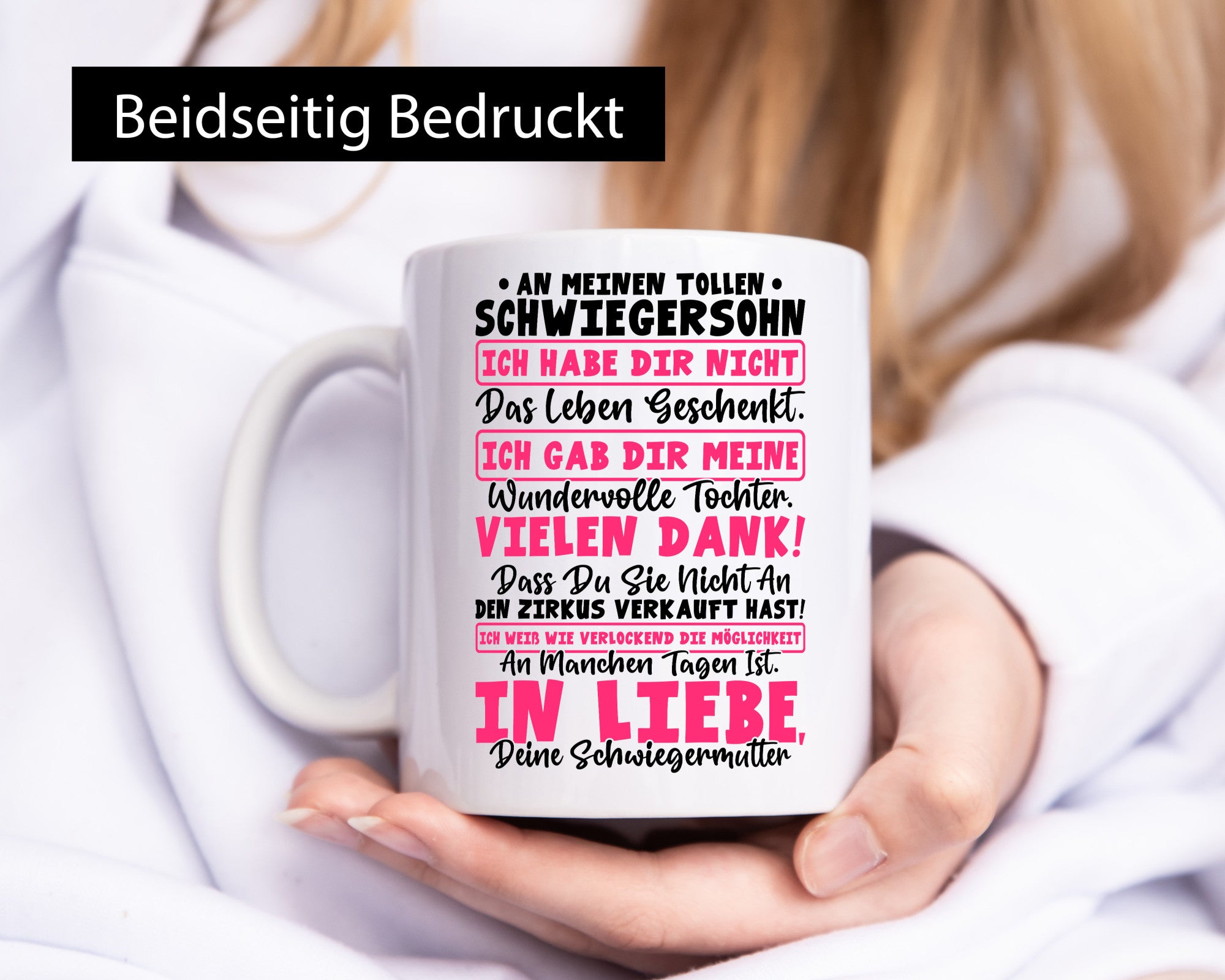 An meinen tollen Schwiegersohn vl5 Geschenkidee Familie Humor Tasse