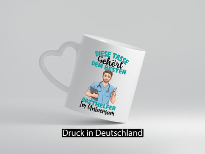 Im Universum: Arzthelfer | Fachangestellter Medizin Humor Geschenkidee Tasse