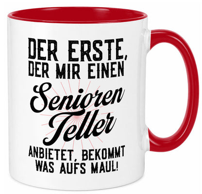 Senioren Teller | rentner Ruhestand lustig Jubiläum Geschenk Tasse