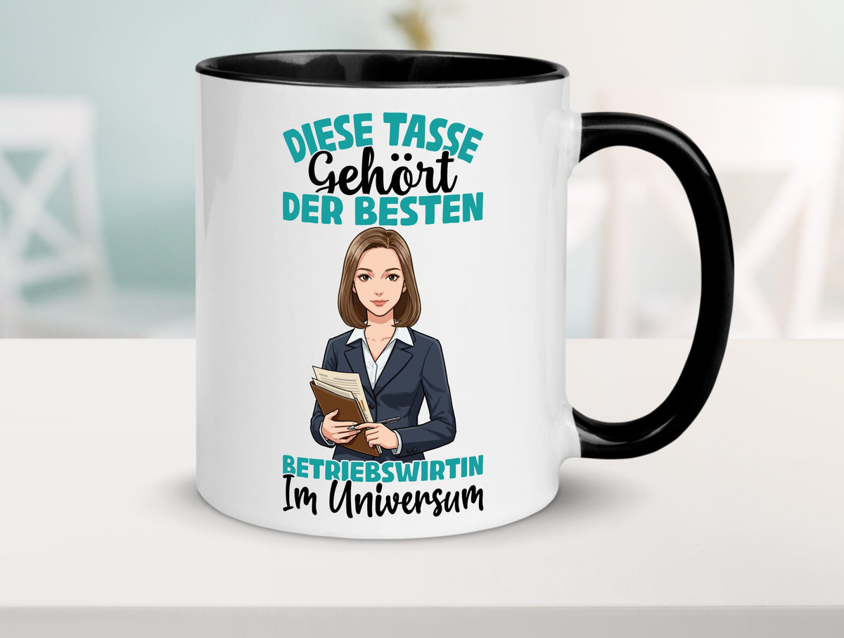 Im Universum: Betriebswirtin | Betriebswirtschaft Geschenk Humor Geschenkidee Tasse