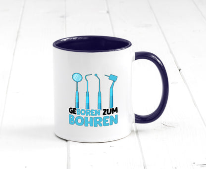 Geboren zum Bohren | Zahnarzthelferin Zahnarzt lustiger Spruch Geschenk Humor