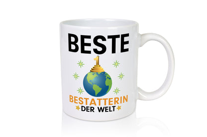 Welt Beste Bestatterin | Bestattung Totengräberin Geschenkidee Humor Tasse
