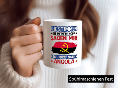 Angola | Urlaub Stimmen in meinem Kopf Traumland lustig Humor Geschenkidee
