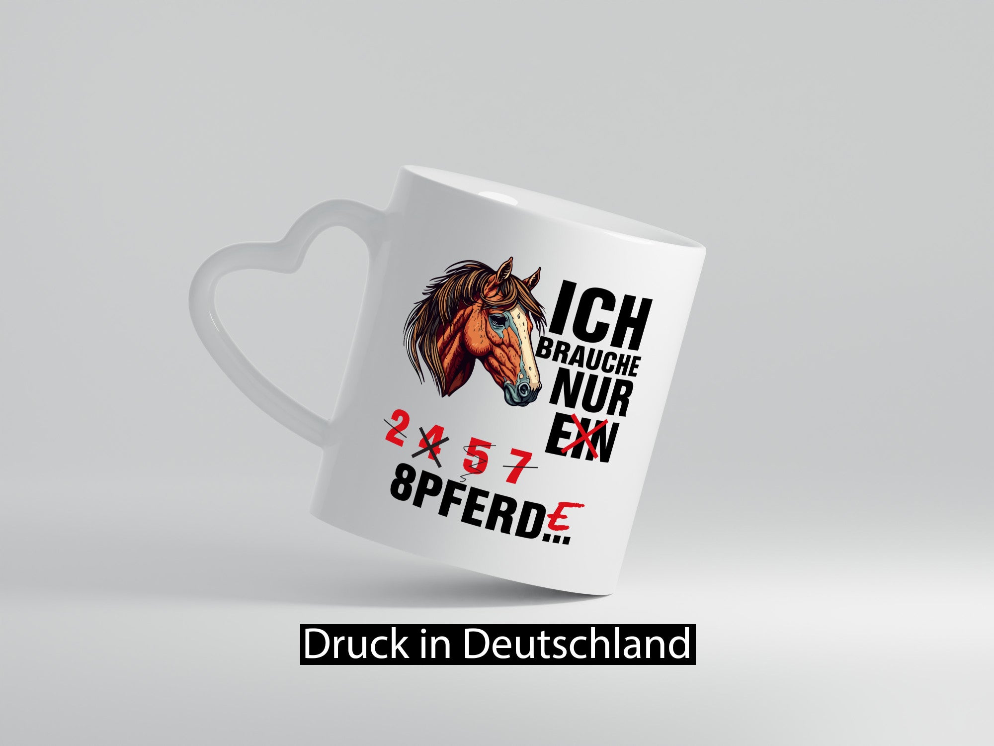 Ich brauche Pferde | Pferdeliebhaber Pony Humor Reiten Geschenkidee Tasse
