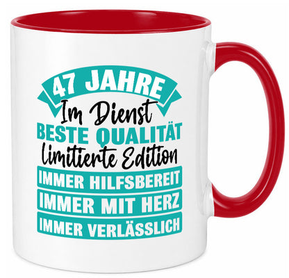 47 Jahre im Dienst | Jubiläum Arbeit Geschenk Kollegen Büro lustiger Spruch