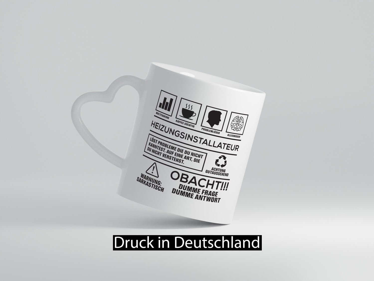 Achtung Probleme Heizungsinstallateur | Heizungsbauer lustig Humor Geschenkidee