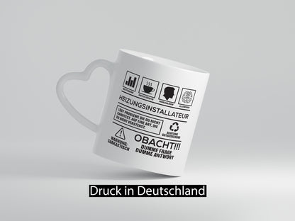 Achtung Probleme Heizungsinstallateur | Heizungsbauer lustig Humor Geschenkidee