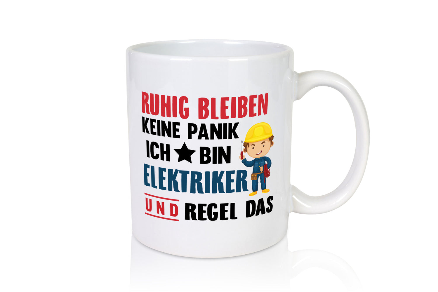 Ruhig bleiben keine Panik ich bin elektriker und regel das Humor Geschenkidee