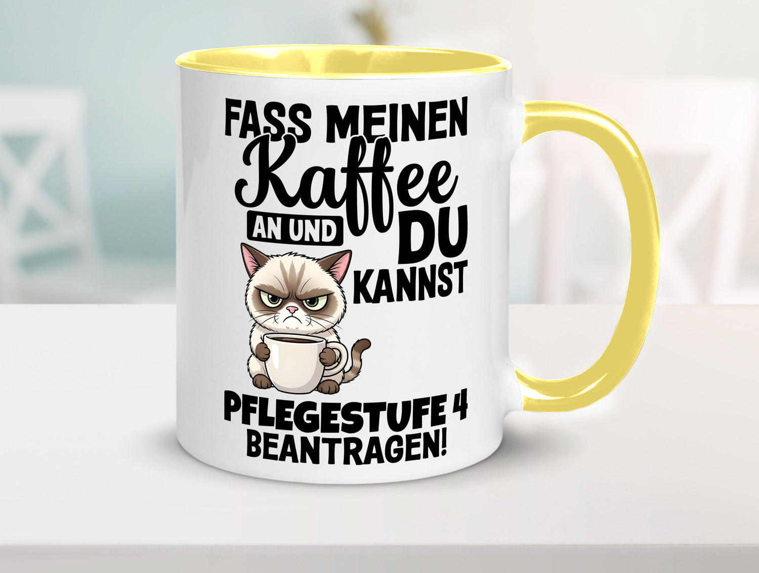 Fass meinen Kaffee an | Pflegestufe 4 Krankenschwester v3 Geschenkidee Humor