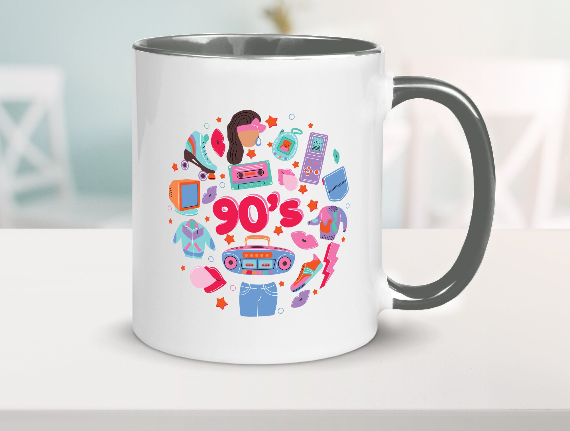 90er Jahre | Alte Zeit Nostalgie Humor Geschenkidee Tasse