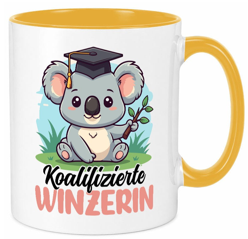 Koalifizierte Winzerin | Weinbauer Wein Geschenkidee Humor Tasse