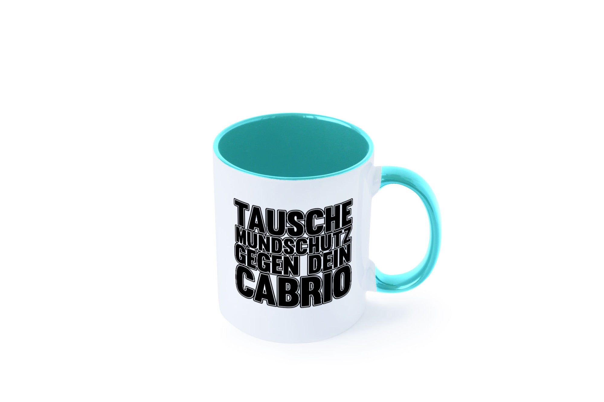 Tausche Mundschutz gegen Cabrio| | Cabrio Geschenkidee Humor Tasse