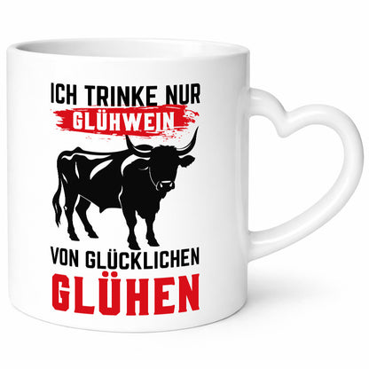 Ich trinke nur Glühwein | Glühen Farmer Humor Geschenkidee Tasse