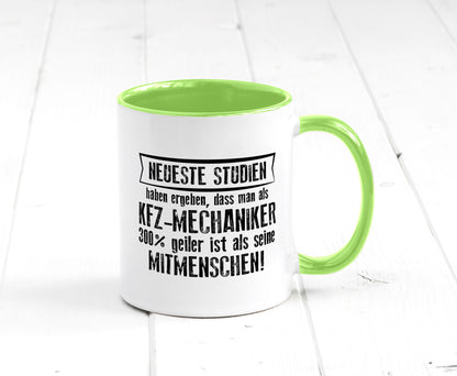 Neuste Studien: KFZ-Mechaniker | Werkstatt Mechaniker Geschenkidee Humor Tasse