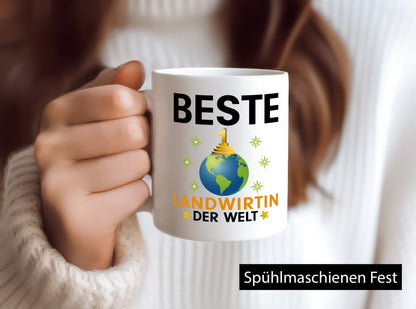 Weltbeste Landwirtin | Bäuerin | Landwirtschaft Humor Geschenkidee Tasse