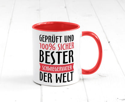Bester Schwiegervater Geschenk Familie Geschenkidee lustiger Spruch Tasse
