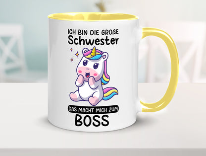Große schwester macht mich zum Boss | Einhorn Geschwister lustiger Spruch