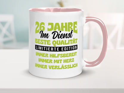 26 Jahre im Dienst | Jubiläum Arbeit v4 Geschenk Kollegen Büro lustiger Spruch