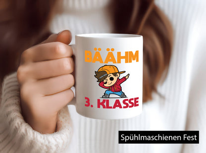 Bäähm 3. Klasse | Schule Junge lustig Humor Geschenkidee Geschenk Tasse