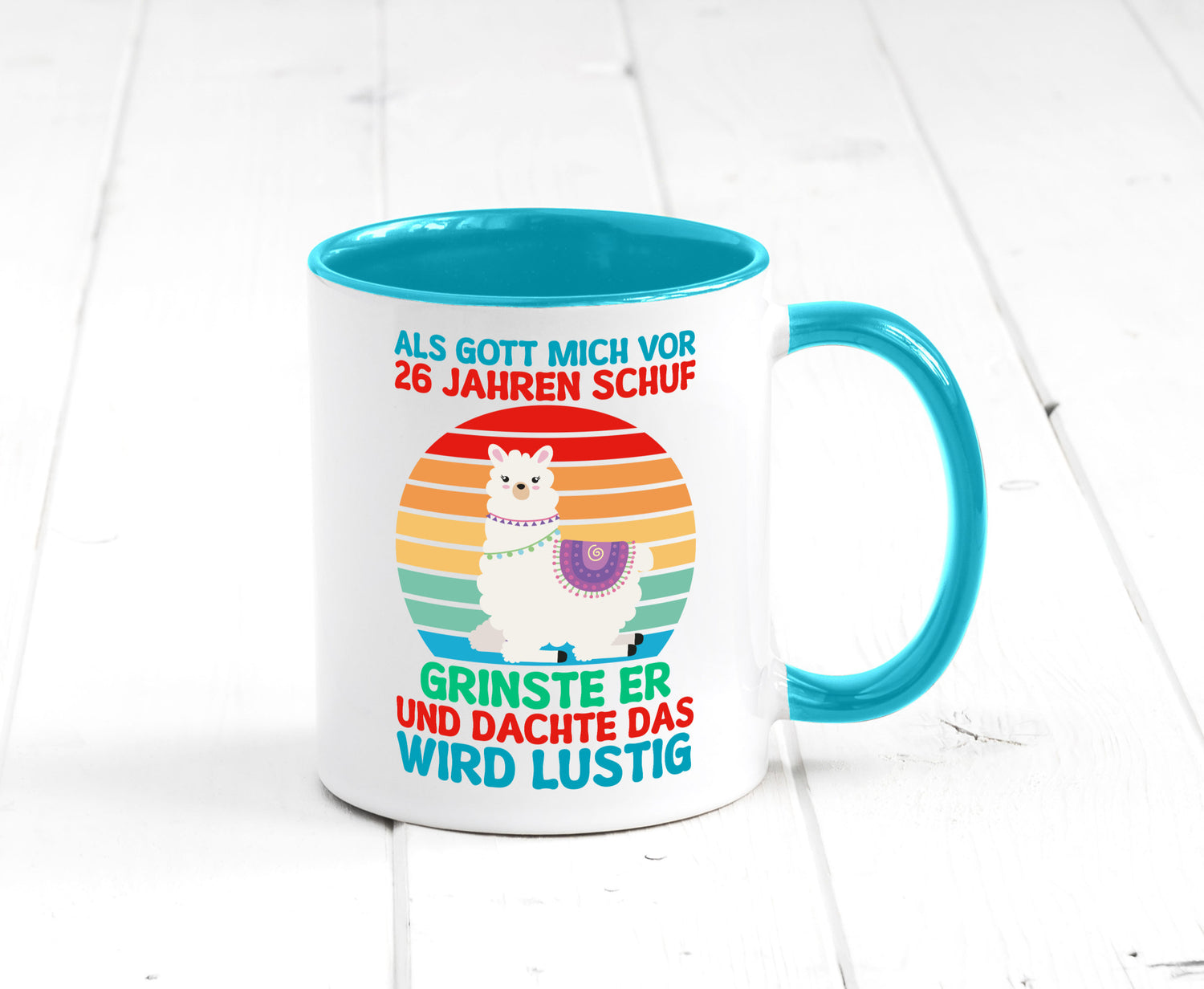 26. Geburtstag | 26 Jahre Gut Schuf mich Lama v2 lustiger Spruch Geschenk