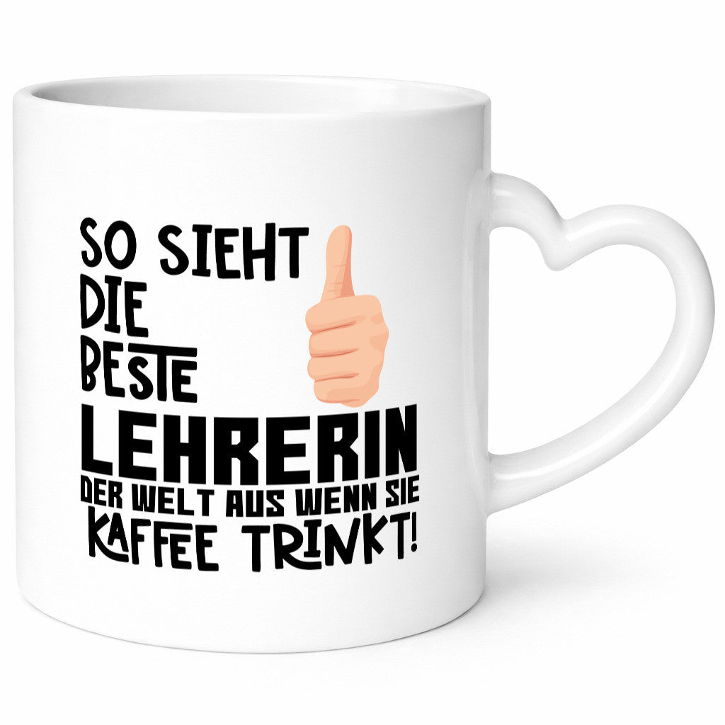 Beste Lehrerin | Lehrer Tasse Schule Dankeschön lustiger Spruch Geschenk Humor