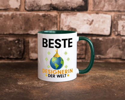Welt Beste Designerin | Mode lustiger Spruch Geschenk Humor Geschenkidee Tasse