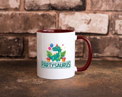 Partysaurus | Geburtstag Dinosaurier Luftballon Geschenkidee Humor Tasse