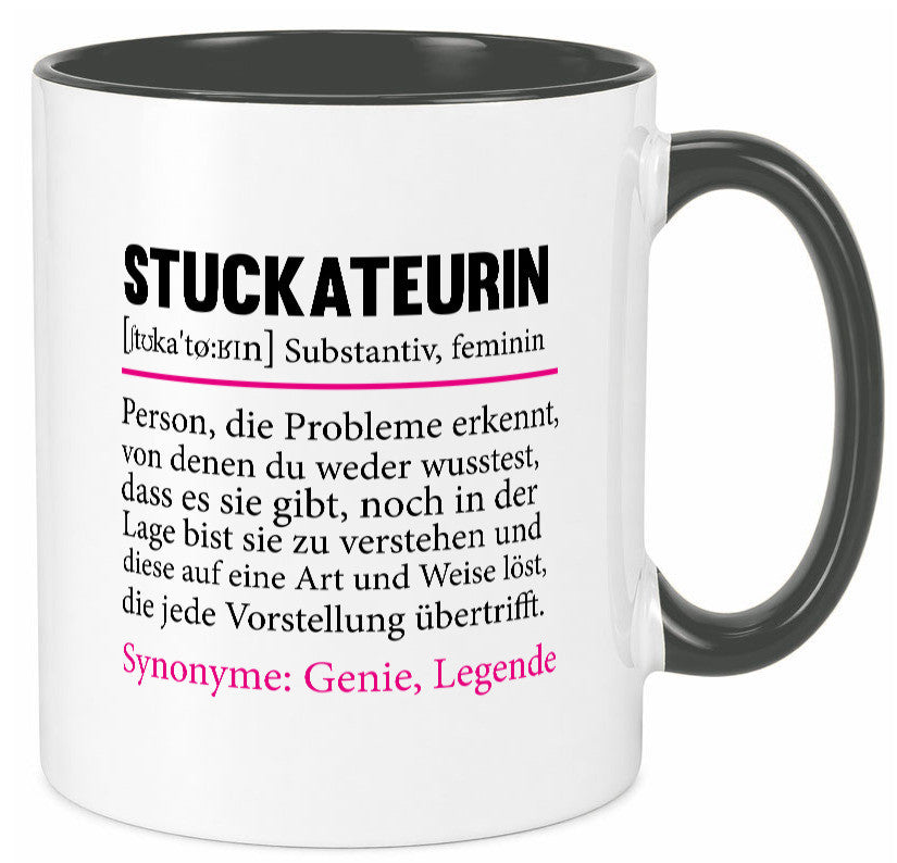 Stuckateurin | Innenausbau Beruf Humor Spruch Arbeit Kollegen Büro Geschenkidee