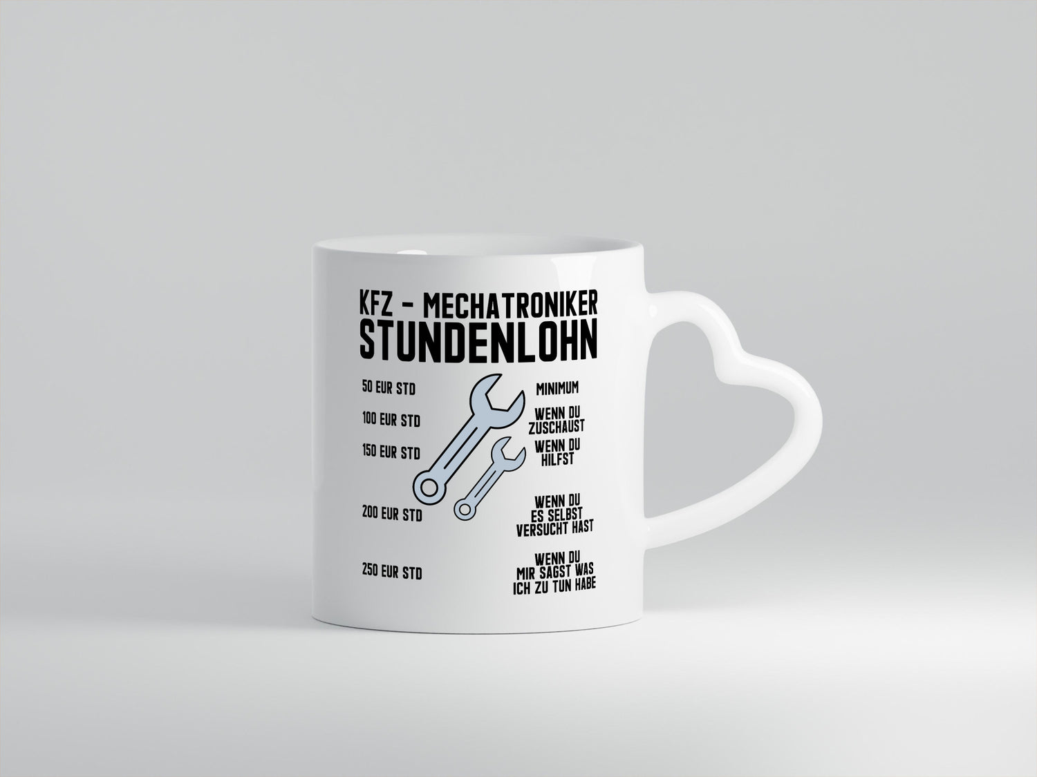 KFZ Mechatroniker | Stundenlohn Automechaniker Spruch Humor Geschenkidee Tasse