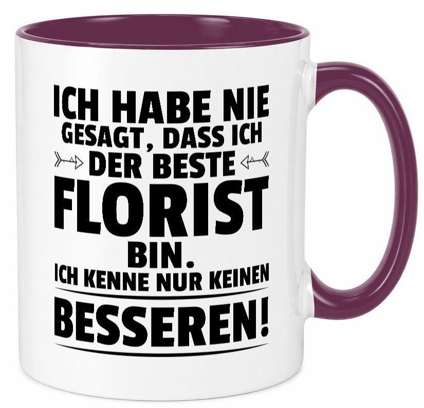 Der Beste Florist | Blumen Verkäufer lustiger Spruch Geschenk Humor Tasse