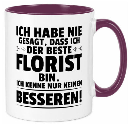 Der Beste Florist | Blumen Verkäufer lustiger Spruch Geschenk Humor Tasse