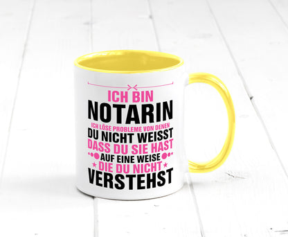 Löse Probleme: Notarin | Juristin v2 lustiger Spruch Geschenk Humor