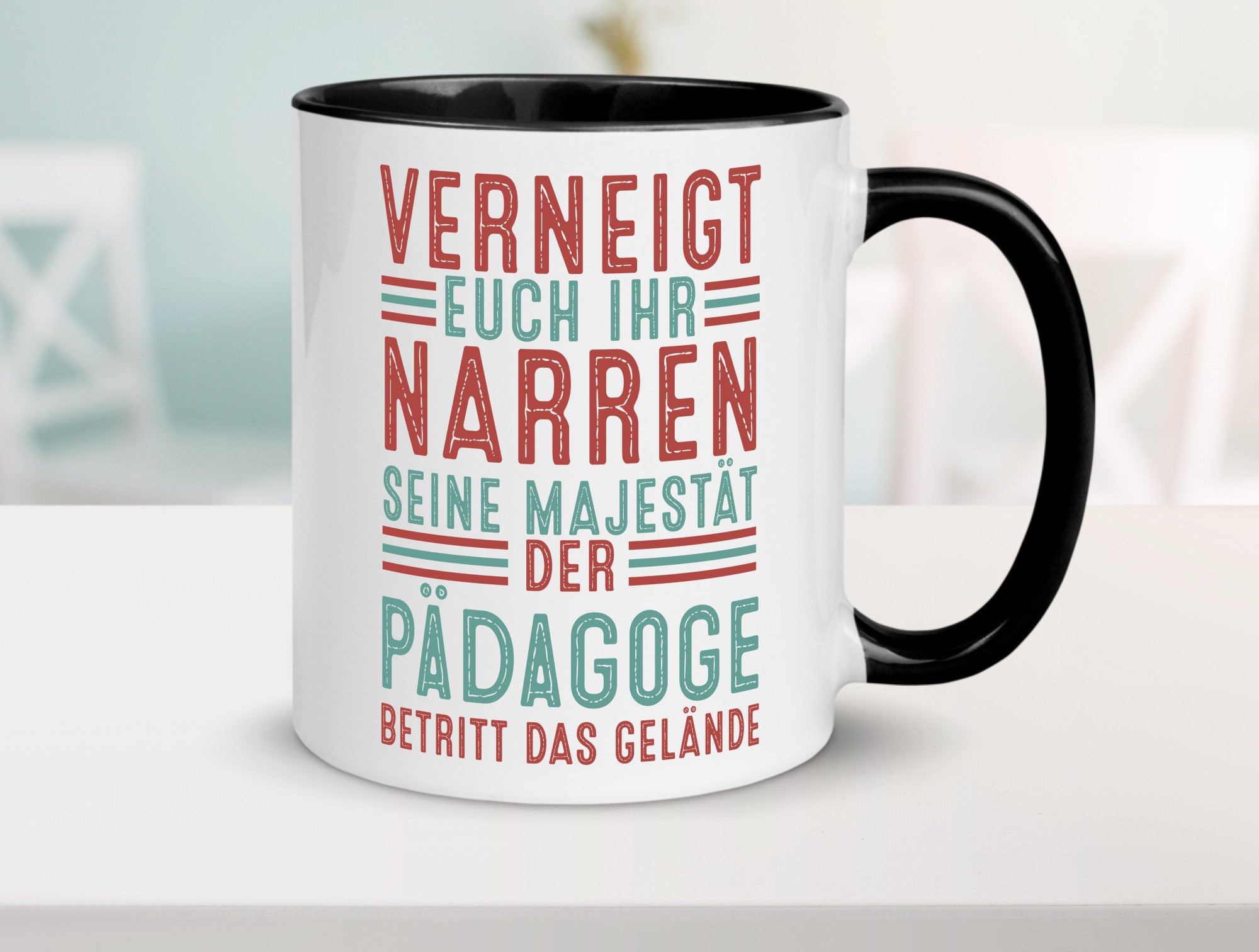 Verneigt euch: Pädagoge | Pädagogik Humor Geschenkidee Tasse