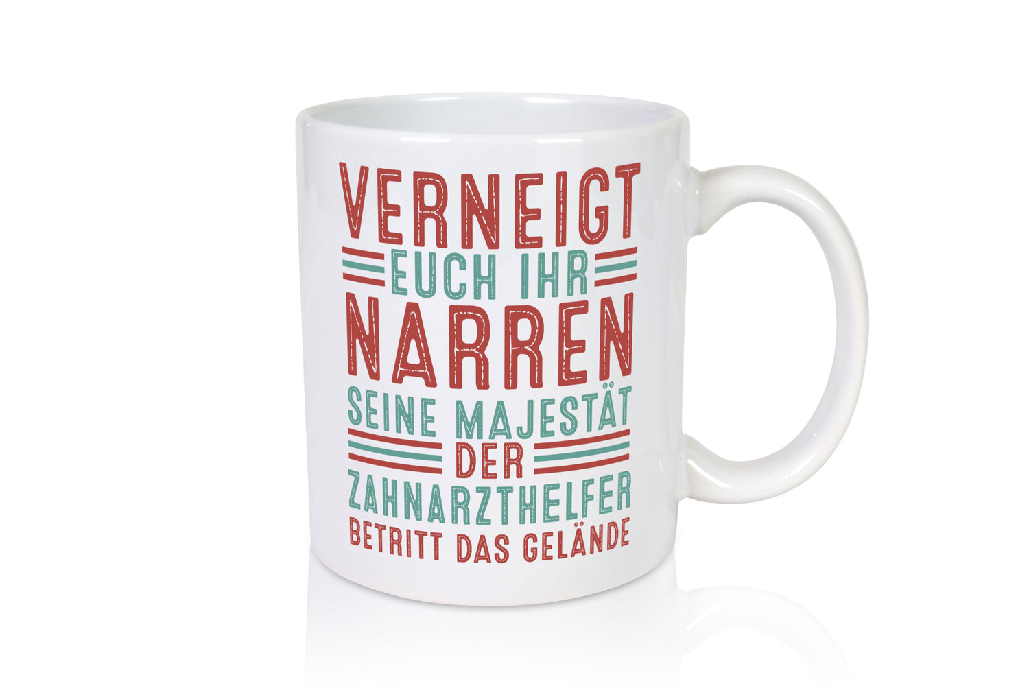 Verneigt euch: Zahnarzthelfer | Zahnmedizin v2 Geschenkidee Humor Tasse