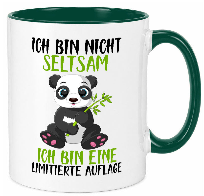 Ich bin nicht seltsam | süßer Pandabär lustiger Spruch Humor Geschenkidee Tasse