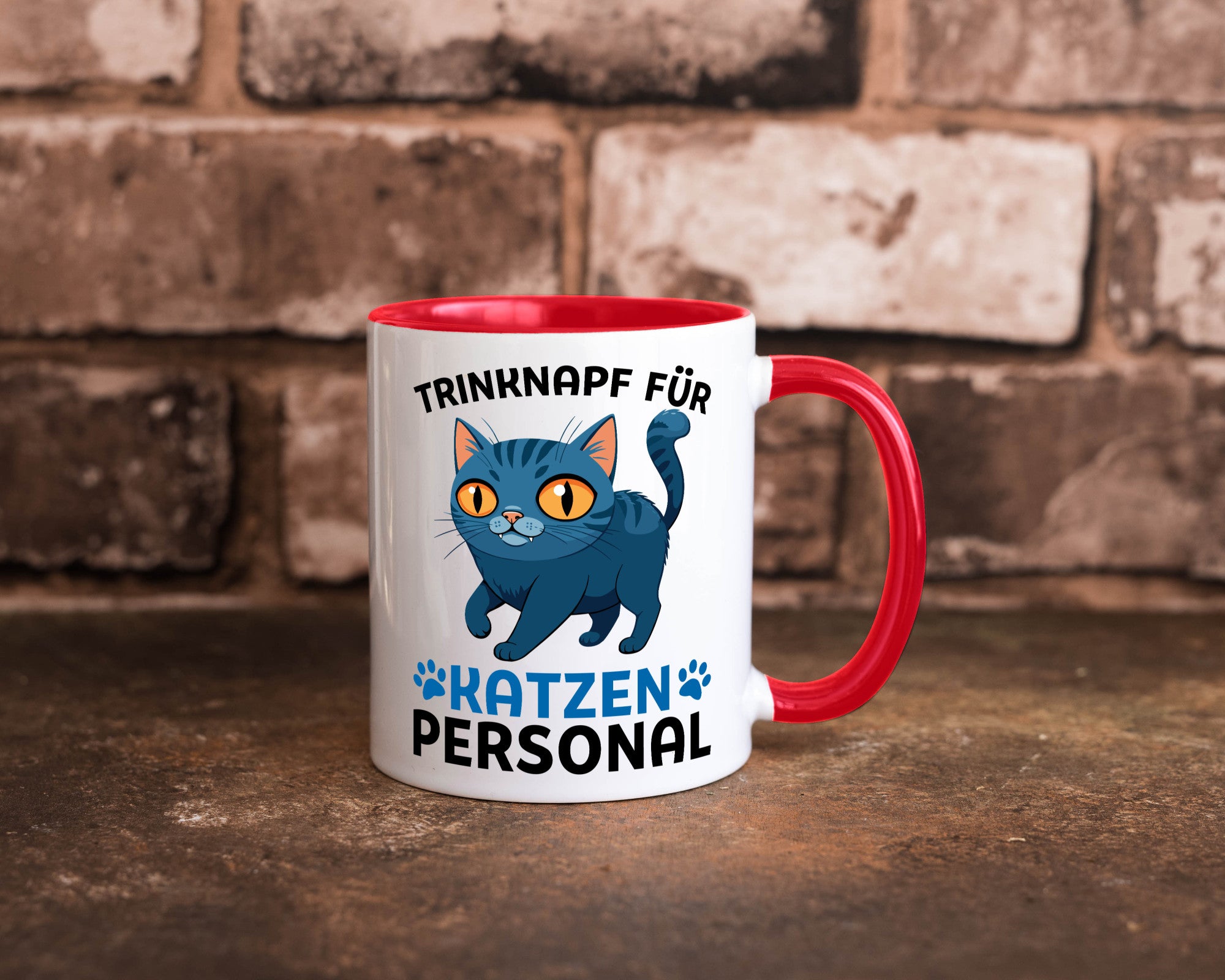 Katzen Personal | Katzenbesitzer Tasse Katze Humor vl2 Tierliebhaber