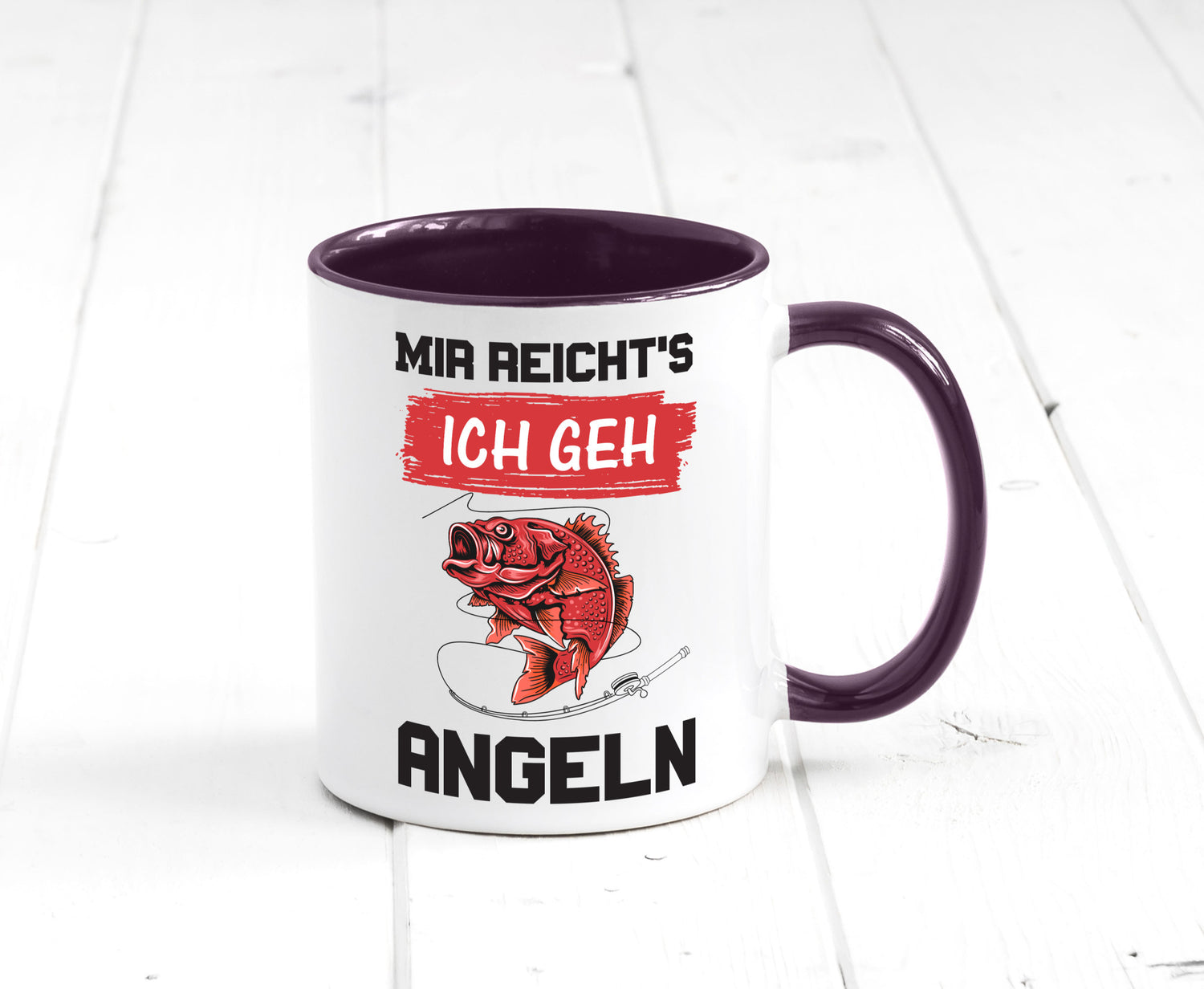 Ich geh angeln | Angler Tasse Fisch Fischer Humor lustig Geschenkidee Geschenk