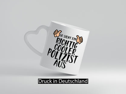 Richtig Cooler Polizist | Daumen hoch Polizei Revier Geschenk Humor