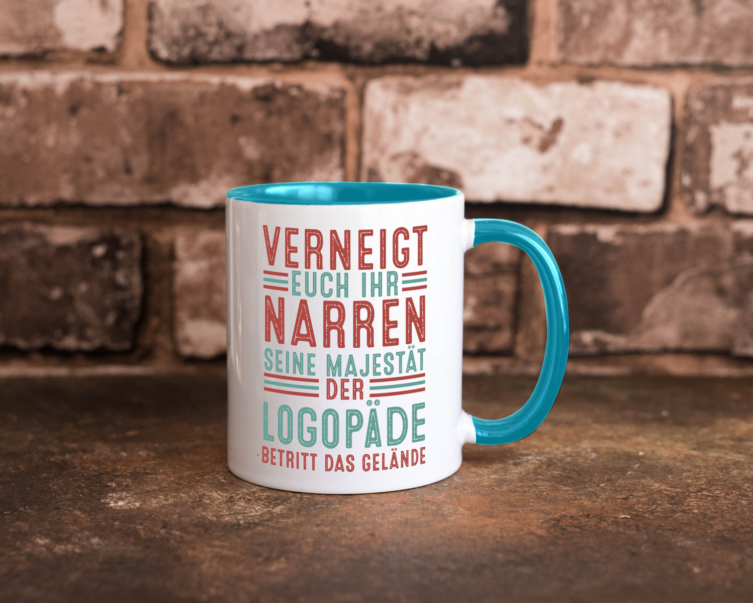 Verneigt euch: Logopäde | Sprachtherapie Geschenkidee Humor Tasse